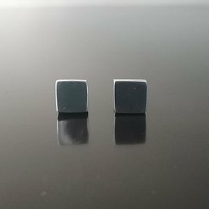 Sterling Silver Square Stud Earrings Taxco.925